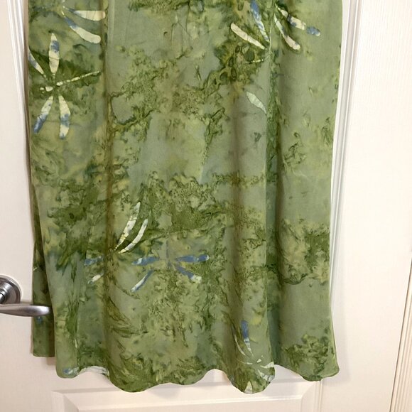 Bali Kiss Women's Mini Dress Long Tunic Green Size L Pockets Sleeveless - Picture 3 of 8